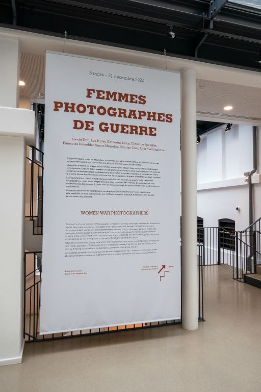 Exposition temporaire du musée sur 8 femmes photographes de guerre